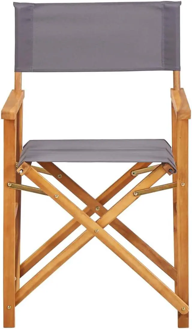 Alt view image 10 of 13 - vidaXL Director's Chairs Solid Acacia Wood