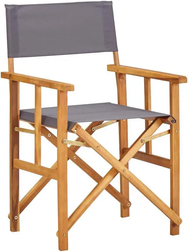 Alt view image 9 of 13 - vidaXL Director's Chairs Solid Acacia Wood