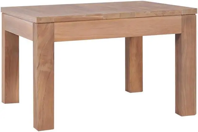 Alt view image 11 of 14 - vidaXL Coffee Table Solid Teak Wood with Natural Finish 23.6"x23.6"x15.7"