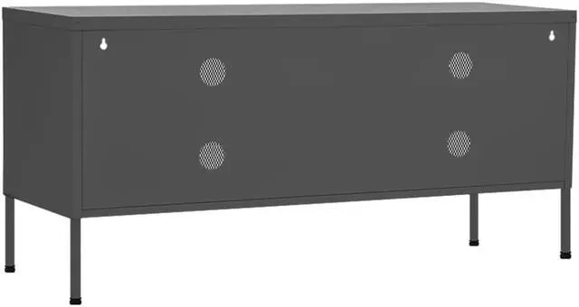 Alt view image 5 of 7 - vidaXL TV Cabinet Anthracite 41.3"x13.8"x19.7" Steel