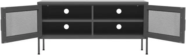 Alt view image 6 of 7 - vidaXL TV Cabinet Anthracite 41.3"x13.8"x19.7" Steel