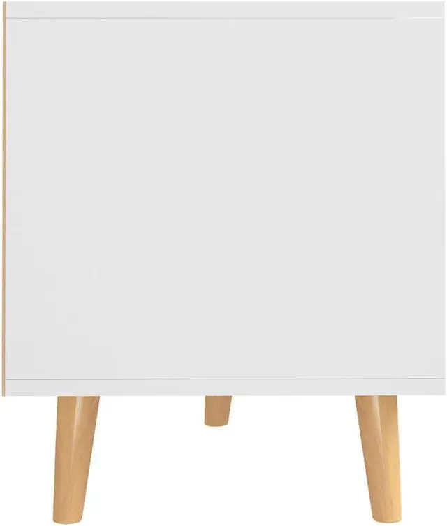 Alt view image 7 of 7 - vidaXL TV Cabinet White 35.4"x15.7"x19.1" Engineered Wood