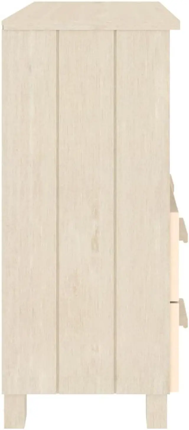 Alt view image 15 of 16 - vidaXL Sideboard HAMAR Honey Brown 33.5"x13.8"x31.5" Solid Wood Pine