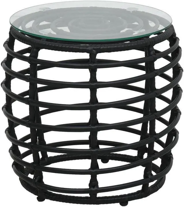 Alt view image 12 of 15 - vidaXL Bistro Set Black, Transparent