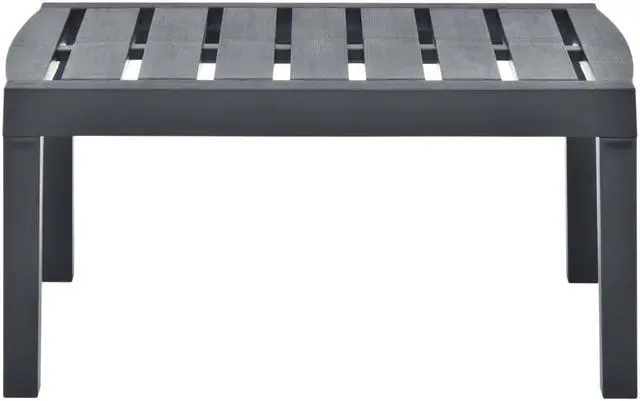 Alt view image 7 of 7 - vidaXL Lounge Table Anthracite 30.7"x21.7"x15" Plastic