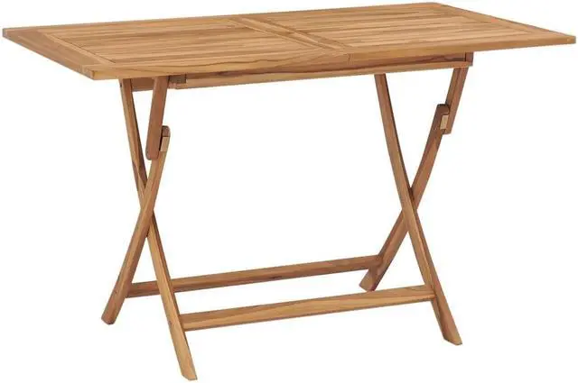 Alt view image 13 of 14 - vidaXL Outdoor Dining Table Folding Patio Table Garden Furniture Solid Teak Wood