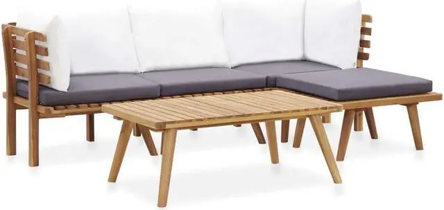 Main image of vidaXL Patio Sofa Set Sectional Sofa Patio Furniture 5 Piece Solid Wood Acacia