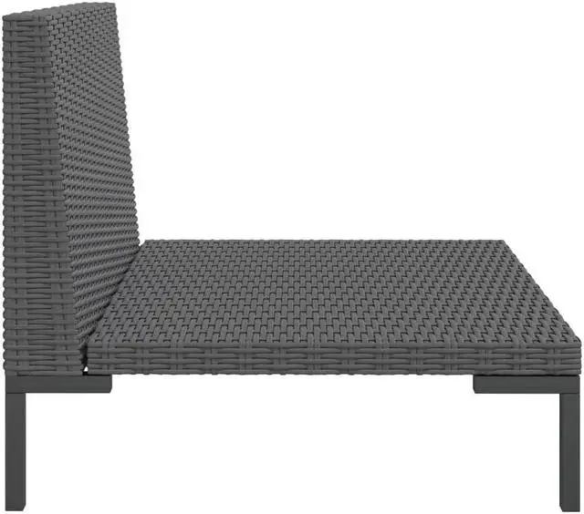 Alt view image 13 of 14 - vidaXL Patio Sofas 2pcs with Cushions Half Round Poly Rattan