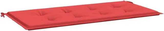Alt view image 12 of 12 - vidaXL Bench Cushion Water Repellent Garden Seat Cushion Red Oxford Fabric