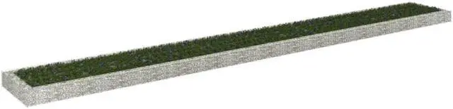 Alt view image 14 of 16 - vidaXL Gabion Raised Bed Galvanized Steel 315"x39.4"x7.9"
