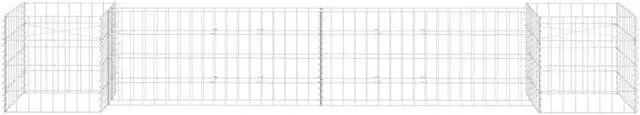 Alt view image 11 of 14 - vidaXL H-Shaped Gabion Planter Steel Wire 223.6"x15.7"x15.7"