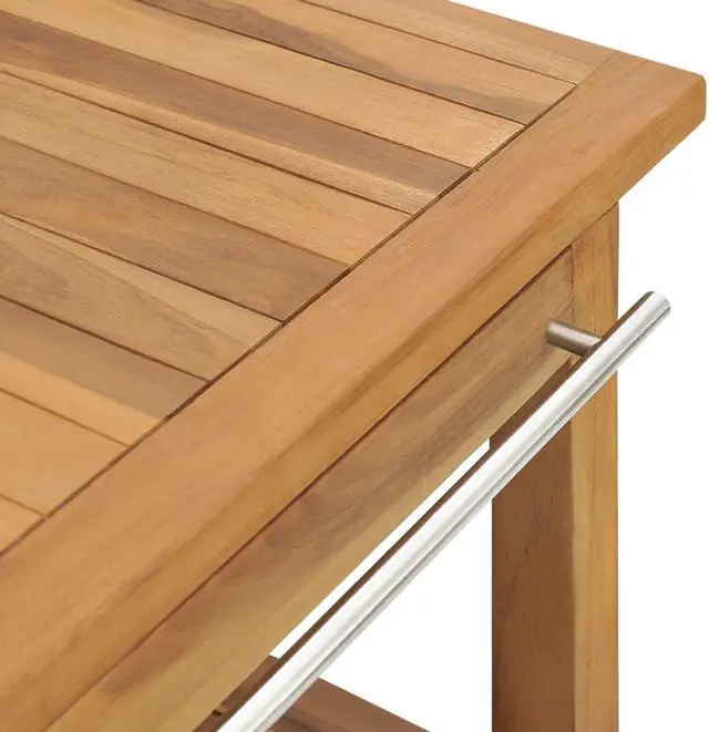 Alt view image 12 of 13 - vidaXL Bathroom Vanity Cabinet with 3 Baskets Solid Wood Teak 52"x17.7"x29.5"