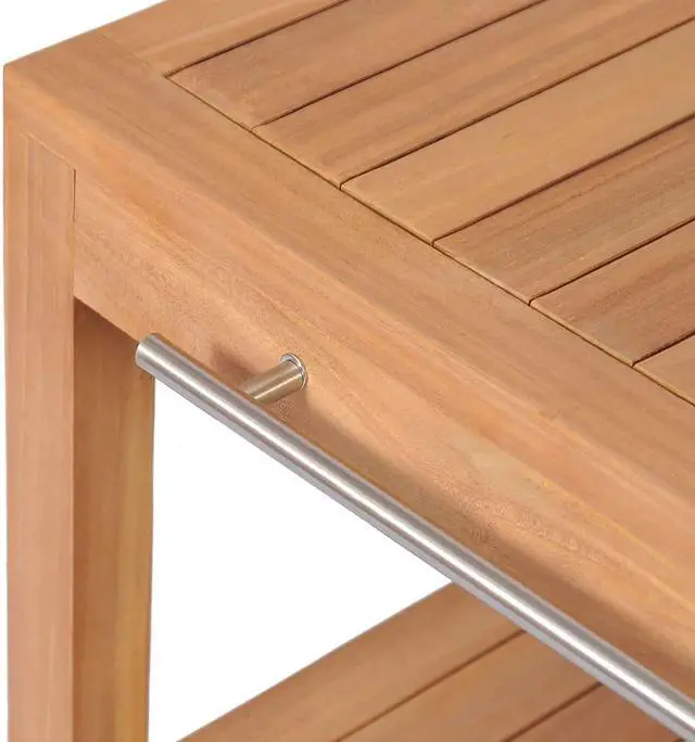 Alt view image 10 of 10 - vidaXL Bathroom Vanity Cabinet with 2 Baskets Solid Teak 29.1" x 17.7" x 29.5"