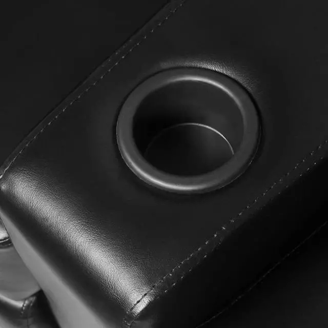 Alt view image 4 of 5 - vidaXL Sofa 3 Seat Recliner Sofa with Adjustable Backrest Black Faux Leather