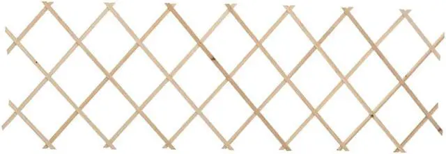Alt view image 13 of 16 - vidaXL Trellis Fences Garden Trellis Lattice Fence 5 Pcs Firwood 70.9"x23.6"