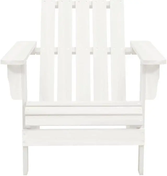 Alt view image 11 of 12 - vidaXL Patio Adirondack Chair with Table Solid Fir Wood White