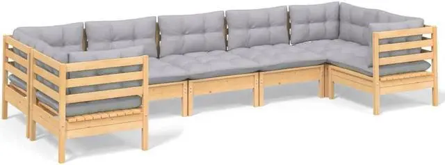 Alt view image 7 of 12 - vidaXL Patio Table Gray 51.2"x27.6"x28.3" Poly Rattan & Solid Acacia Wood