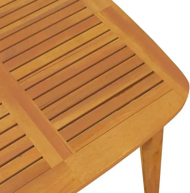 Alt view image 5 of 6 - vidaXL Patio Dining Set 5 Piece Patio Table and Chair Set Solid Wood Acacia