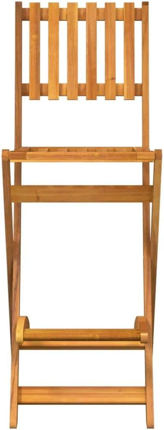 Alt view image 5 of 6 - vidaXL Bistro Set 3 Piece Patio Set Bistro Table and Chair Solid Wood Acacia