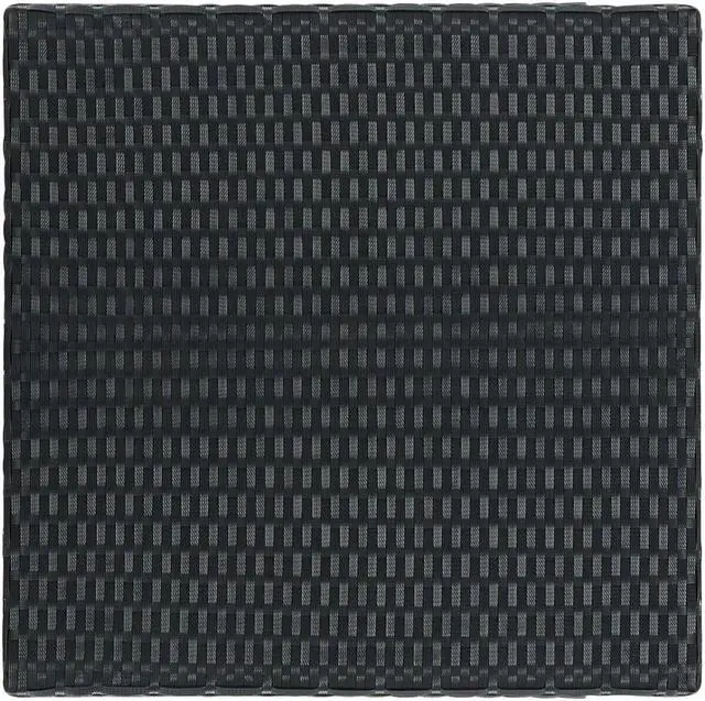 Alt view image 11 of 11 - vidaXL Bar Table Outdoor Pub Table Bistro Counter Height Table PE Rattan Black