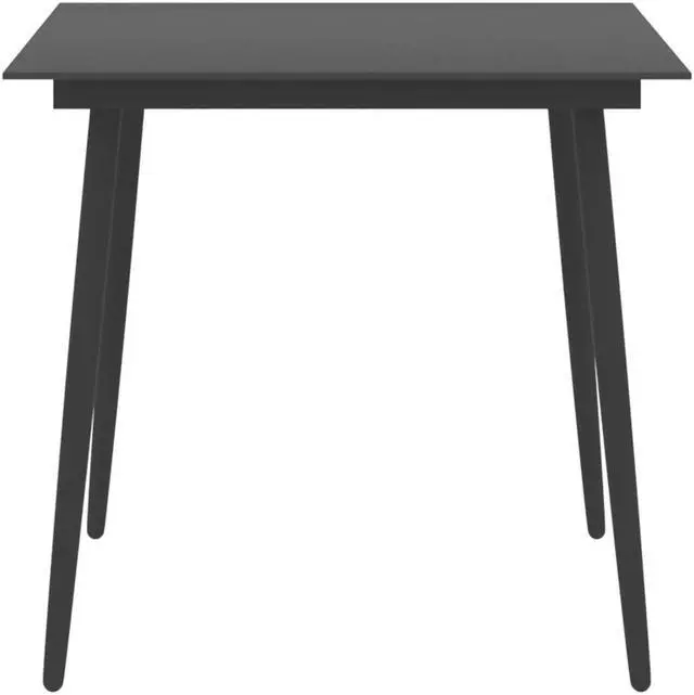 Alt view image 9 of 9 - vidaXL Patio Table Outdoor Dining Table Garden Porch Furniture PE Rattan Brown