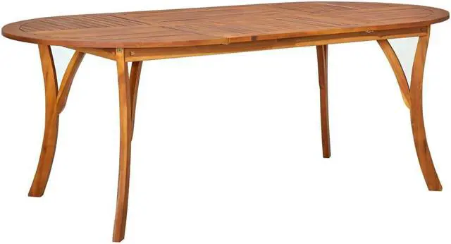 Alt view image 13 of 13 - vidaXL Outdoor Dining Table Garden Patio Table for Front Porch Solid Acacia Wood