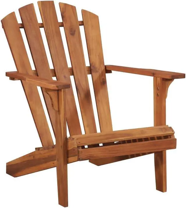 Alt view image 15 of 15 - vidaXL Adirondack Chair Lounge Patio Lawn Chair for Garden Solid Wood Acacia