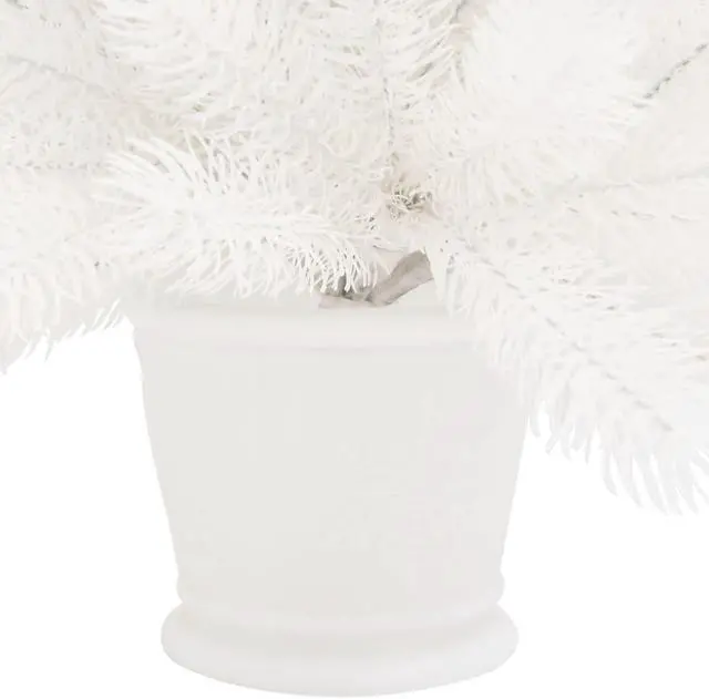 Alt view image 4 of 7 - vidaXL Artificial Pre-lit Christmas Tree with Ball Set Xmas Decoration White