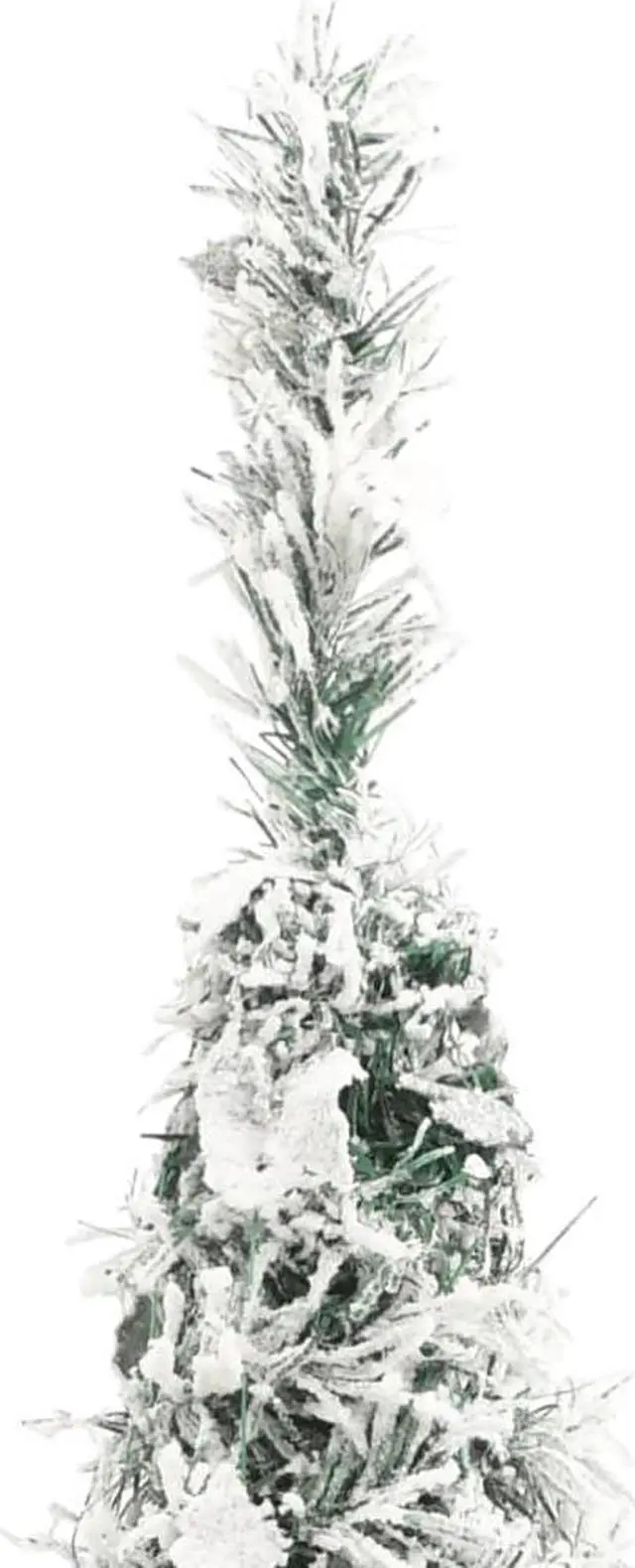 Alt view image 5 of 7 - vidaXL Christmas Tree Outdoor Artificial Xmas Tree Pop-up Flocked Snow 50 LEDs