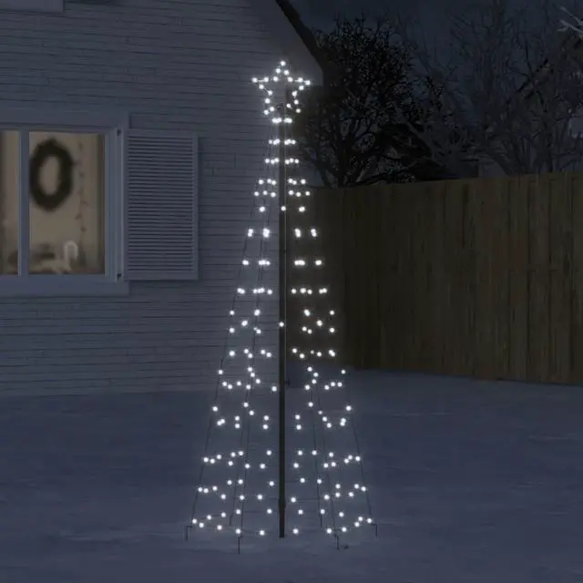 Main image of vidaXL Christmas Tree Light with Spikes Xmas Decoration 220 LEDs Cold White