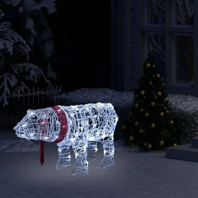 Main image of vidaXL Christmas Decoration Christmas Light Ornament Bear 45 LEDs Acrylic