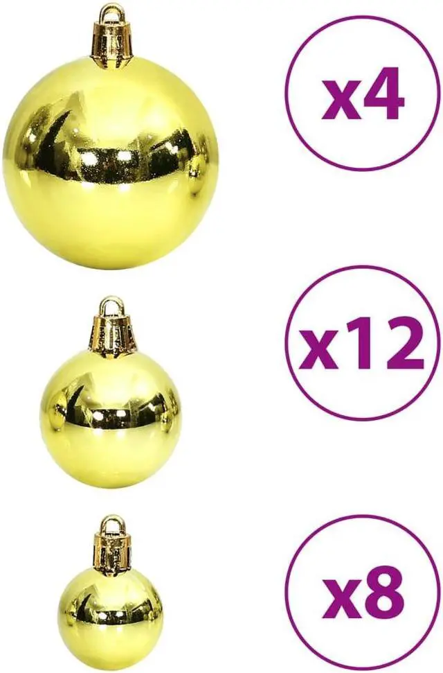 Alt view image 5 of 6 - vidaXL Christmas Decoration Shatterproof Christmas Bauble 100 Pcs Light Green