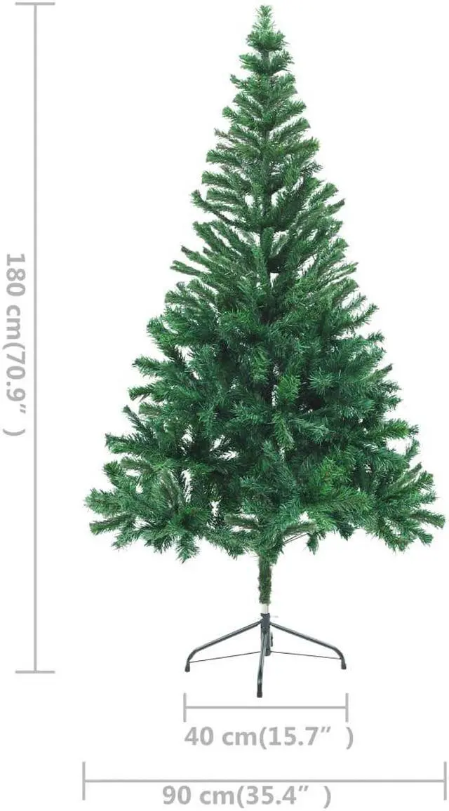 Alt view image 3 of 7 - vidaXL Artificial Pre-lit Christmas Tree with Ball Set Xmas Tree 564 Branches
