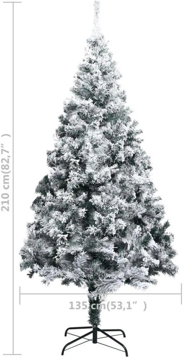 Alt view image 3 of 7 - vidaXL Artificial Pre-lit Christmas Tree with Ball Set Xmas Tree Green PVC
