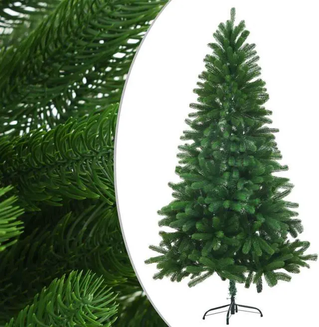 Alt view image 2 of 7 - vidaXL Artificial Pre-lit Christmas Tree with Ball Set Xmas Decoration Green