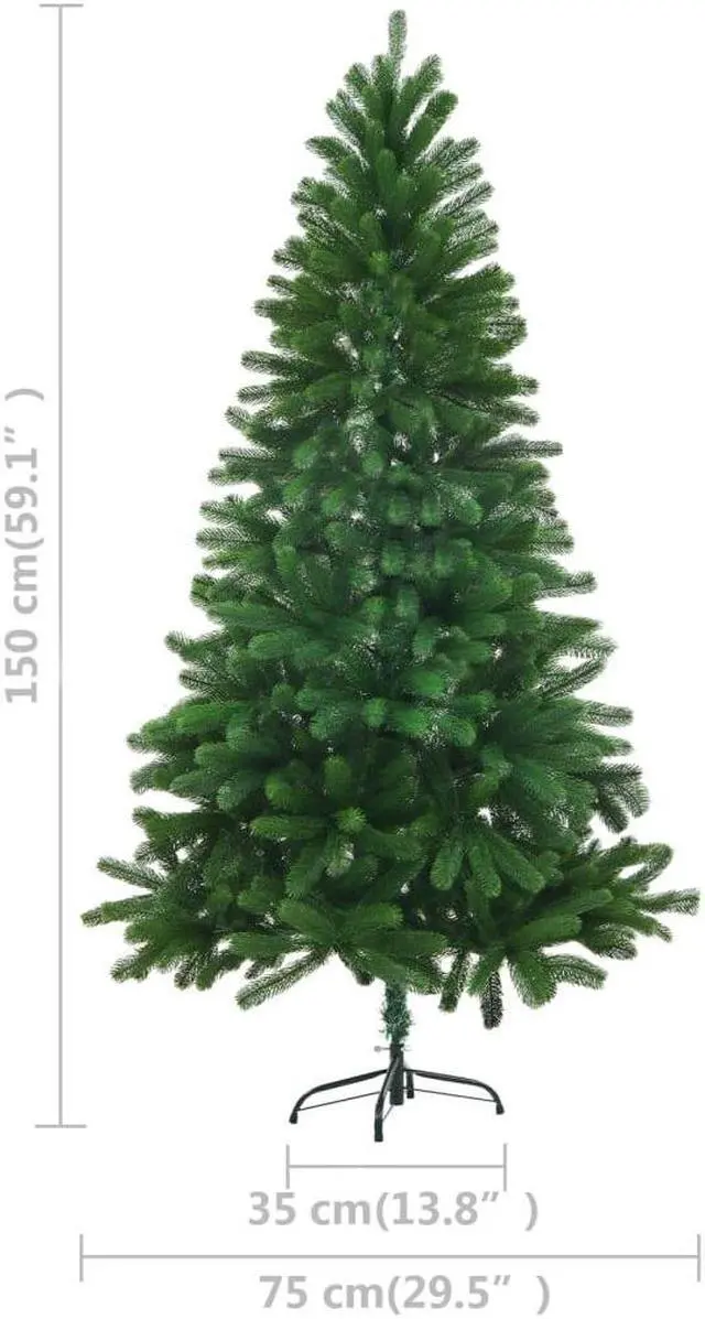 Alt view image 3 of 7 - vidaXL Artificial Pre-lit Christmas Tree with Ball Set Xmas Decoration Green