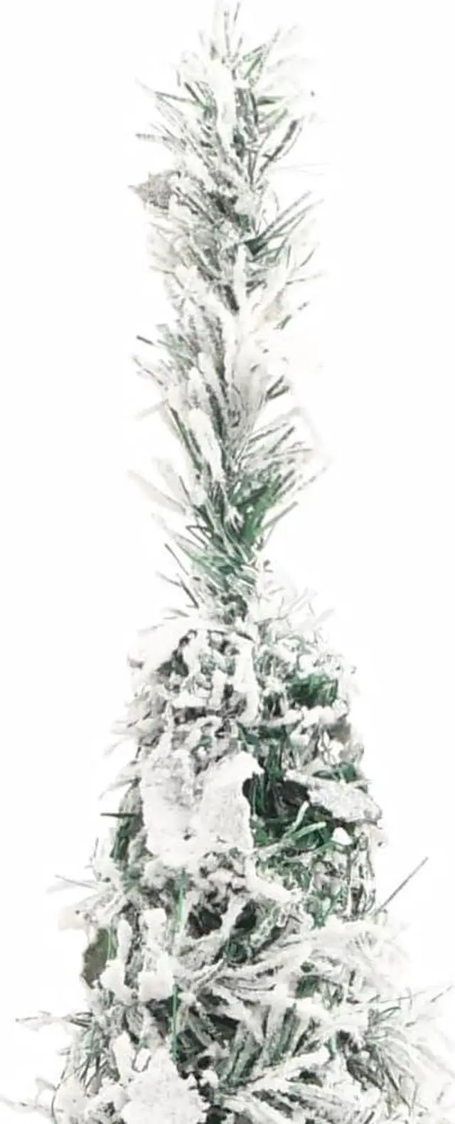 Alt view image 5 of 7 - vidaXL Christmas Tree Outdoor Artificial Xmas Tree Pop-up Flocked Snow 150 LEDs