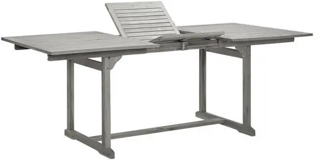 Alt view image 6 of 7 - vidaXL Outdoor Dining Table Extendable Garden Patio Table Solid Acacia Wood