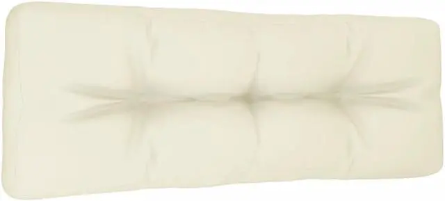 Alt view image 12 of 12 - vidaXL Chair Cushion Outdoor Patio Pallet Seat Cushion Sofa Pad Cream Fabric