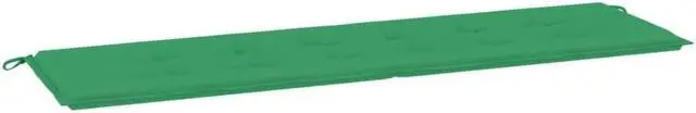 Alt view image 12 of 12 - vidaXL Bench Cushion Water Repellent Garden Seat Cushion Green Oxford Fabric
