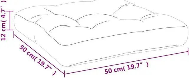 Alt view image 13 of 13 - vidaXL Chair Cushion Outdoor Patio Pallet Seat Cushion Sofa Pad Taupe Fabric