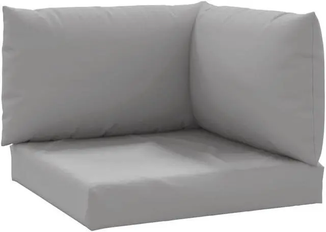 Alt view image 13 of 13 - vidaXL Chair Cushion 3 Pcs Outdoor Seat Cushion Sofa Pad Gray Oxford Fabric