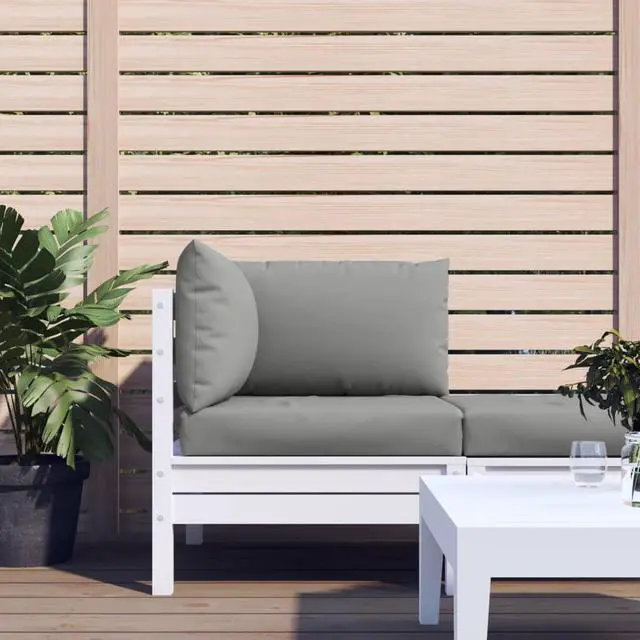 Alt view image 6 of 13 - vidaXL Chair Cushion 3 Pcs Outdoor Seat Cushion Sofa Pad Gray Oxford Fabric