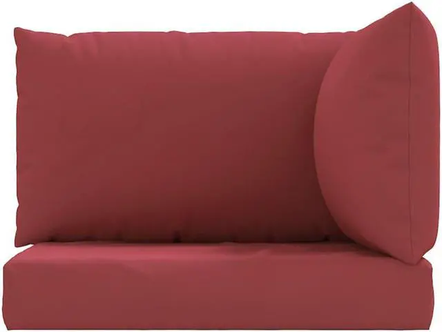 Alt view image 7 of 18 - vidaXL Chair Cushion 3 Pcs Outdoor Seat Cushion Sofa Pad Wine Red Oxford Fabric