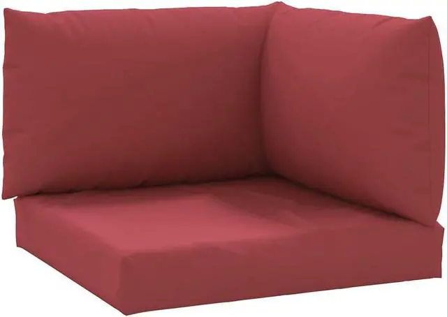 Alt view image 6 of 18 - vidaXL Chair Cushion 3 Pcs Outdoor Seat Cushion Sofa Pad Wine Red Oxford Fabric