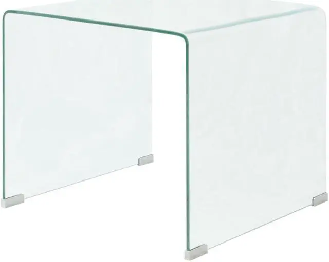 Alt view image 12 of 14 - vidaXL Coffee Table Sofa End Table Side Table Nightstand Tempered Glass Clear