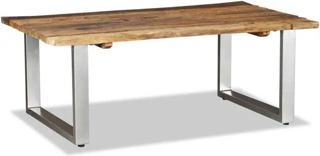Alt view image 10 of 13 - vidaXL Coffee Table Sofa End Table Accent Side Table Solid Wood Reclaimed