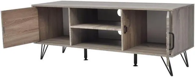 Alt view image 7 of 7 - vidaXL TV Stand TV Unit Sideboard Home TV Console Media Cabinet Cupboard Gray