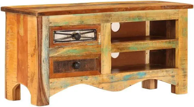 Alt view image 7 of 11 - vidaXL TV Stand TV Unit Sideboard TV Console Cabinet Solid Reclaimed Wood