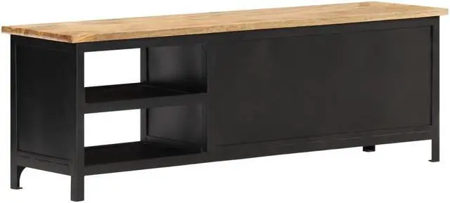 Alt view image 15 of 15 - vidaXL TV Stand TV Unit Sideboard TV Console Media Cabinet Solid Mango Wood